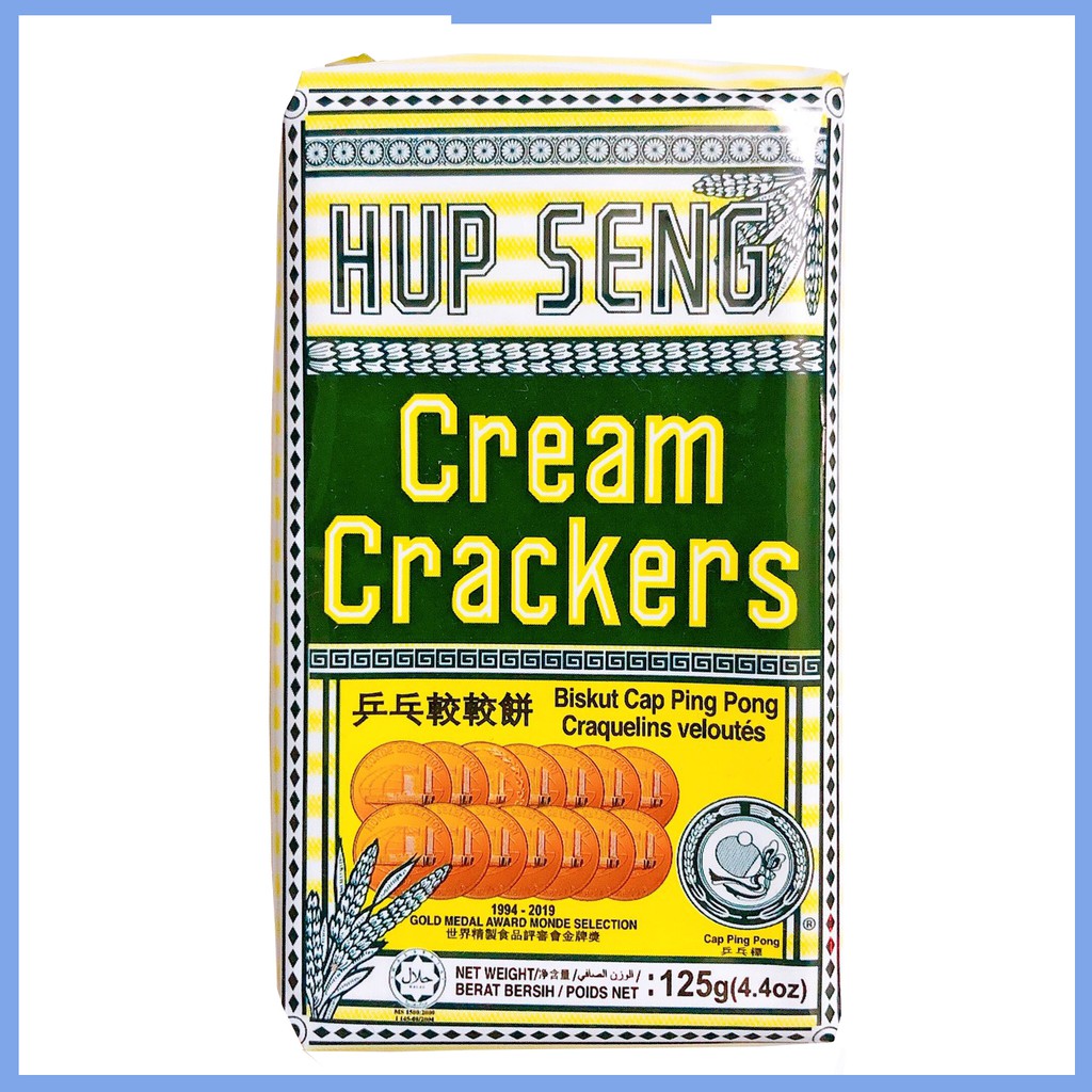 Bánh Ăn Kiêng Lúa Lạt Hup Seng Cream Crackers (Gói 125g)