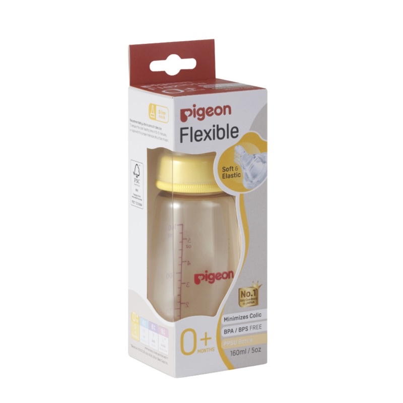 Bình sữa cổ hẹp PPSU Pigeon 160ml / 240ml