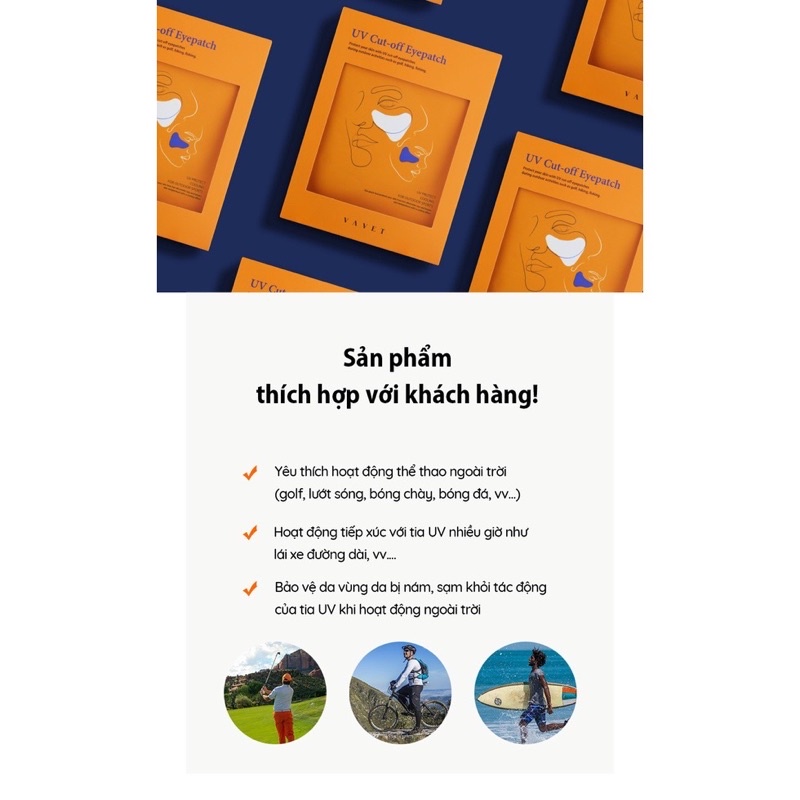 Miếng Dán Chống Tia UV VAVET UV CUT-OFF EYEPATCH BE'BALANCE