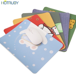 Miếng lót chuột máy tính bằng da dày chống trượt in hình dễ thương