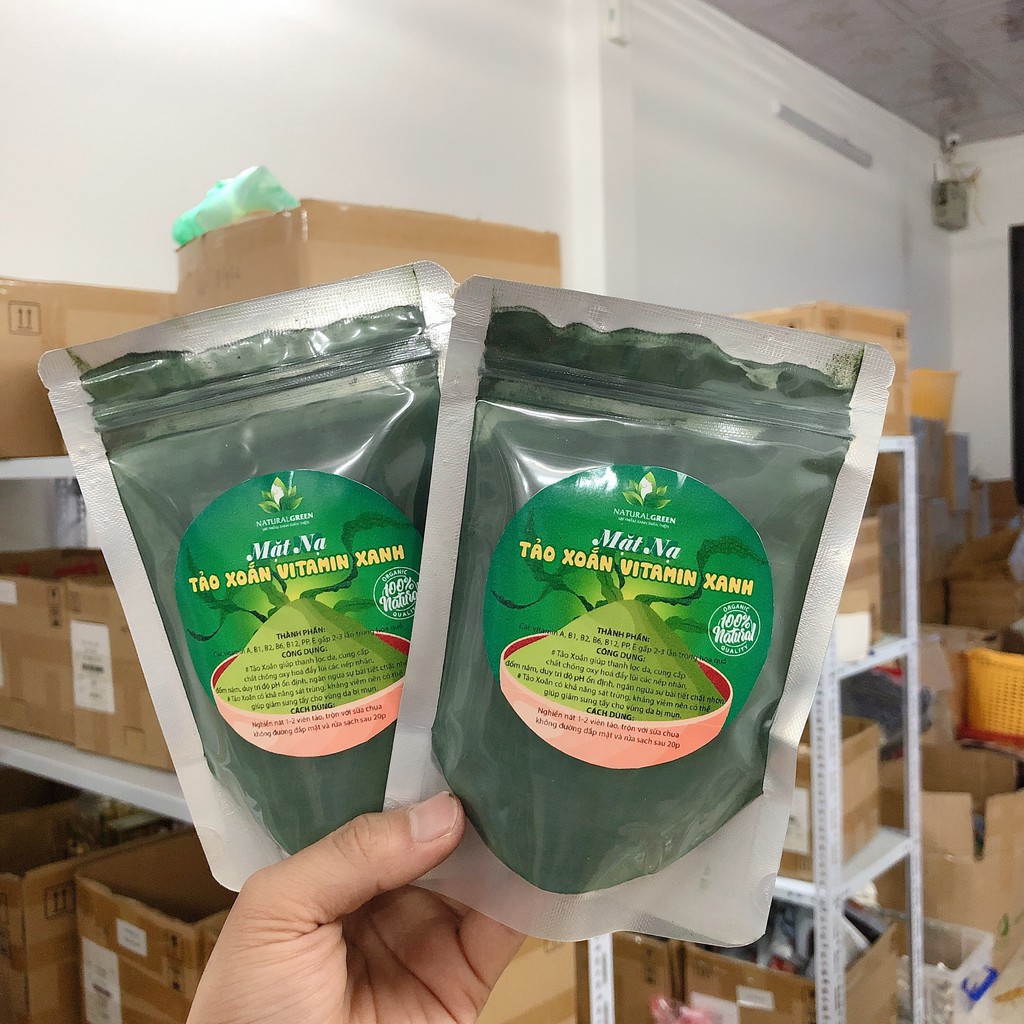 Bột tảo xoắn đắp mặt nạ, bột tảo biển đắp mặt nạ dưỡng trắng làm đẹp da | BigBuy360 - bigbuy360.vn