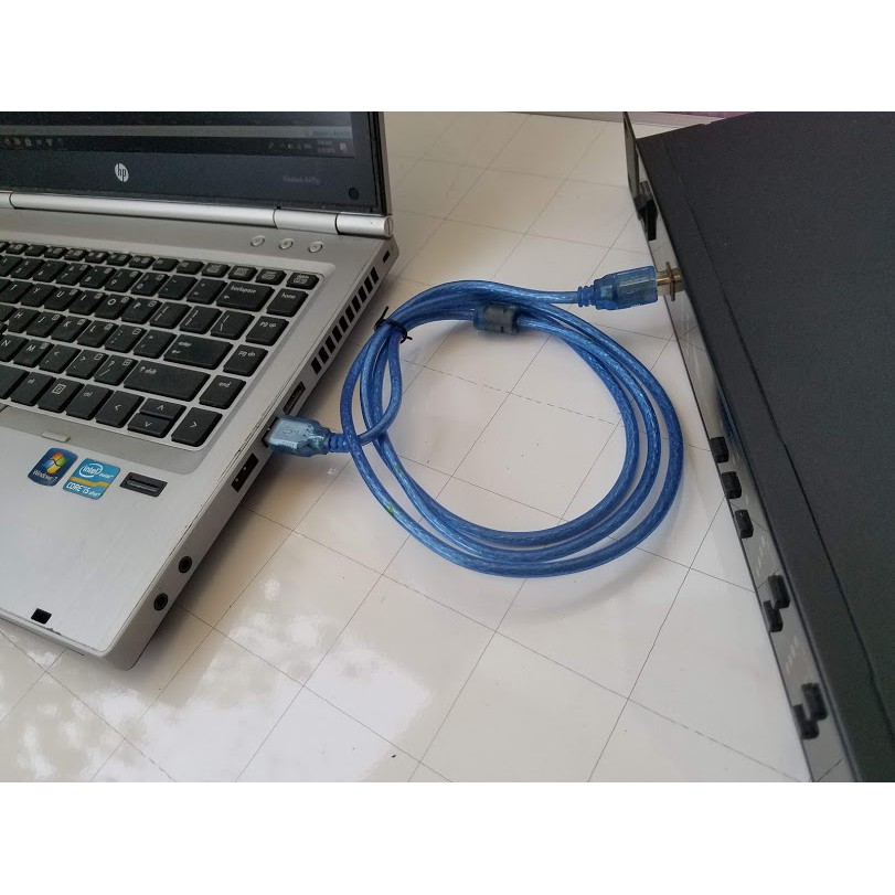 Dây chỉnh vang số 1 đầu VUÔNG 1 đầu usb chỉnh phần mềm nhiều dòng vang số Siso Tripath 1080, TP580 hay Hugo V6
