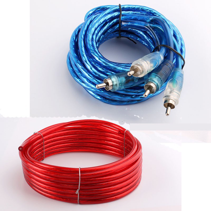 Kit lắp đặt sub gầm súp trầm âm li 8GA 1500W dây chuyển đổi 8GA trên ô tô MD-8