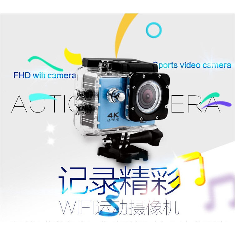 Máy quay video TPS LCP 4K Ultra HD 5.08 cm FHD 1080P DV UHD Action Wi-Fi góc rộng cho Go Deportiva Pro