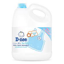 Nước giặt D-NEE dnee Thái Lan can 3000ml nắp trắng hồng tím xanh lá trẻ em baby new born