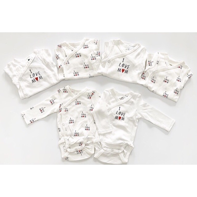 Set 2 body dài tay " I love Daddy" size 2-4m, 4-6m, 6-9m