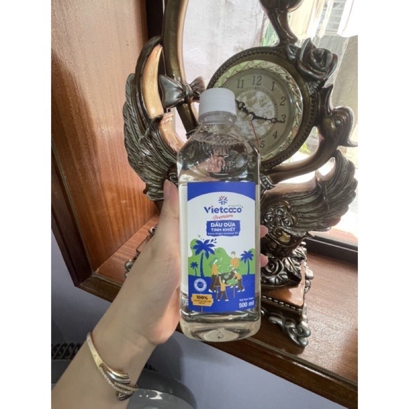 dầu dừa nguyên chấp  vietcoco 500 ml hàng như hình