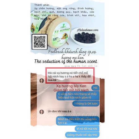 XẠ HƯƠNG ME KEN-  thơm cơ thể