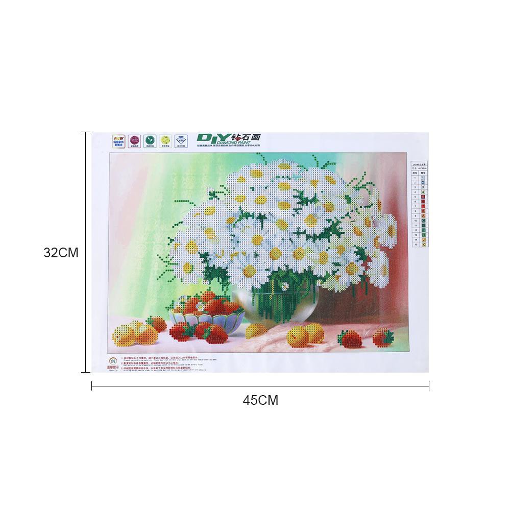 Tranh đính đá kim cương tự làm hình hoa xinh xắn dùng để trang trí nội thất | BigBuy360 - bigbuy360.vn