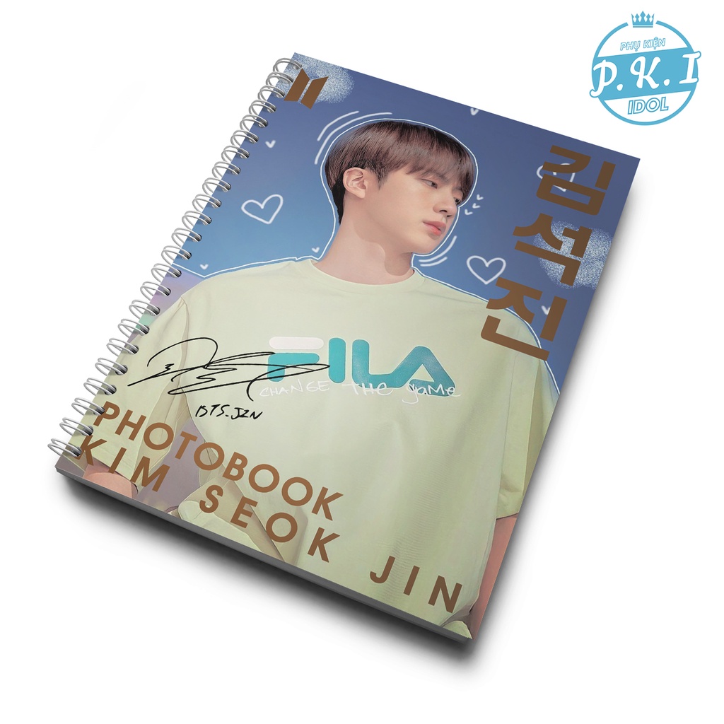 Album Ảnh Jin BTS - Bộ Sưu Tầm Photobook quà Tặng Cho Fan BTS