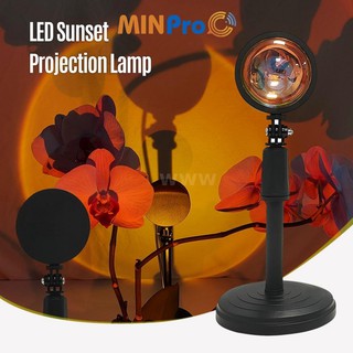 Đèn led hoàng hôn 4 màu chuyển đổi màu hoàng hôn, mặt trời, cầu vồng ảo diệu, chụp ảnh sống ảo, quay Tiktok