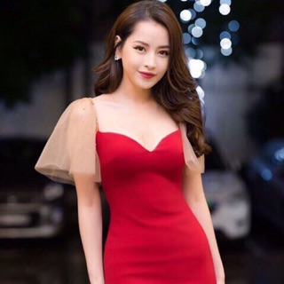 đầm body ren kim sa