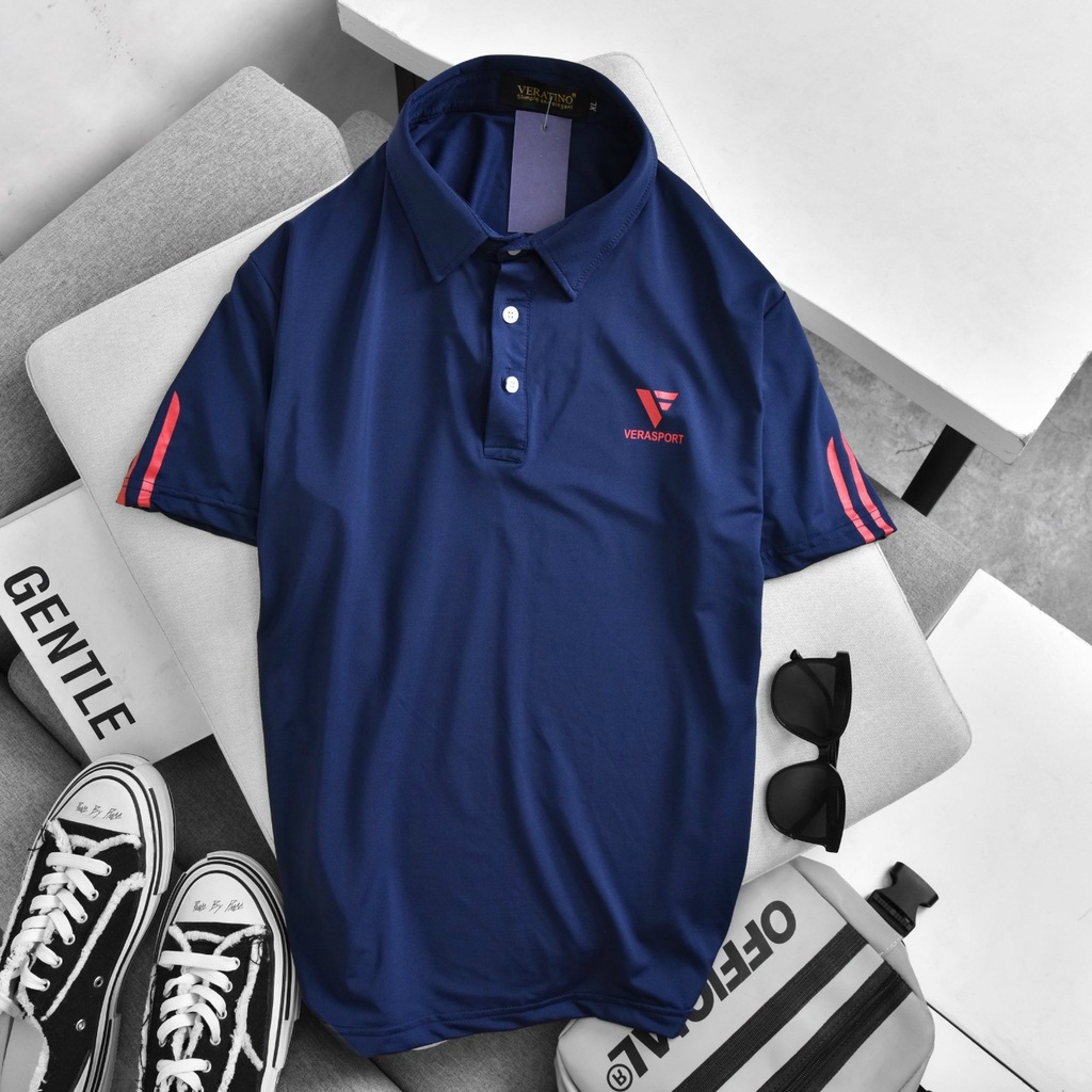 Áo polo thể thao chất thun lạnh, áo phông có cổ nam mặc mùa hè chất đẹp, thoải mái vận động, co giãn thấm hút mồ hôi