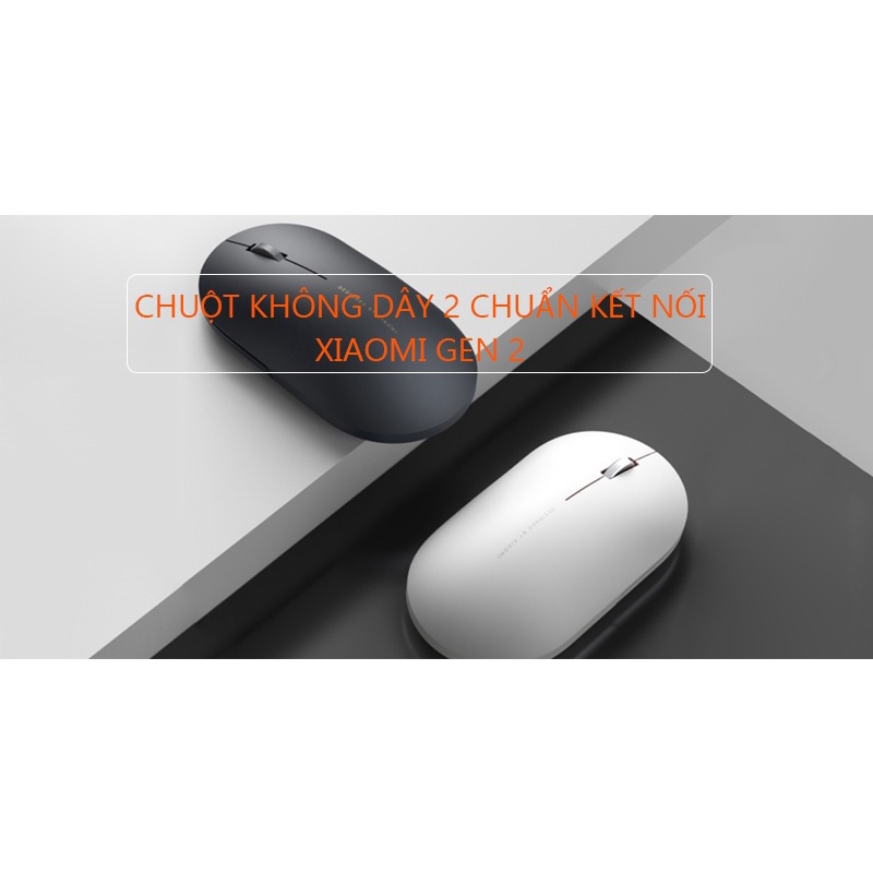 Chuột không dây Xiaomi Gen 2 - Chuột Xiaomi không dây wireless Portable Mouse -Bảo hành 12 tháng