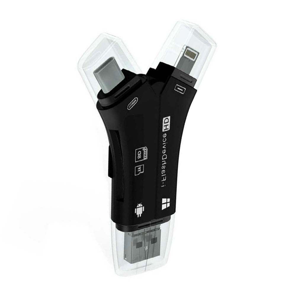 4 in1 USB i-Flash Drive HD Micro SD TF Card Reader