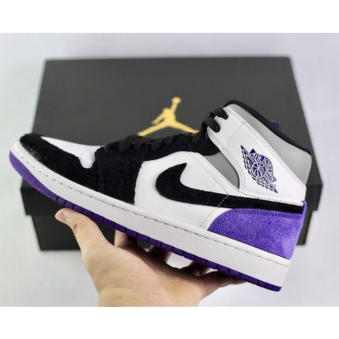 Giày Nike Air Jordan 1 Mid &quot;Varsity Purple&quot; sneakers thể thao nam 852542-105 - Hàng Chính Hãng - Bounty Sneakers