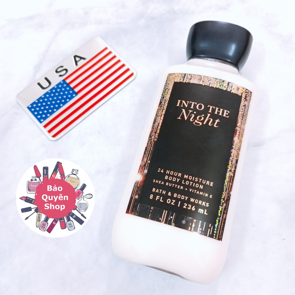 Lotion dưỡng thể mịn da Bath & Body Works - Into The Night - Body Lotion 236mL