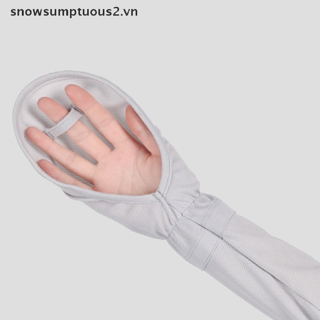 [Hàng mới về] Găng tay chống nắng bằng lụa lạnh thời trang màu hè dành cho nữ