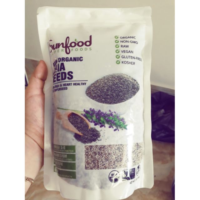 combo 4 túi Hạt Chia trắng Peru- 450gr