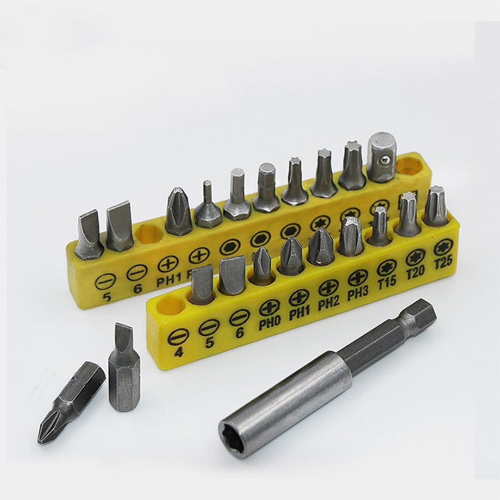 Bộ 20 Chi Tiết Tháo Vít - Tháo Bulong Dùng Cho Máy Khoan 12V, Máy Bắt Vít