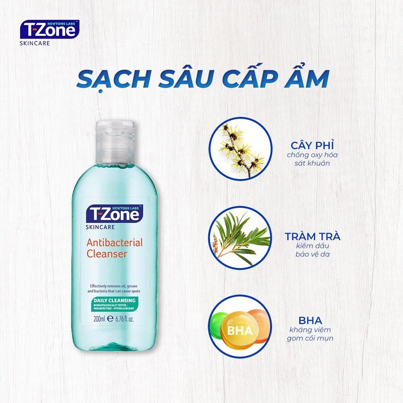 Toner T-zone Tinh Chất Tràm Trà 200ml