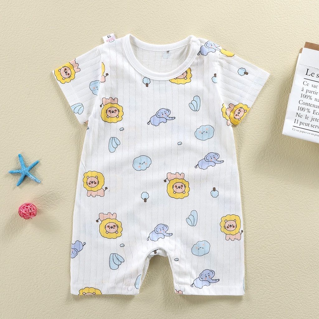 Body đùi cho bé Bộ đồ liền thân ngắn tay chất cotton có lỗ thông hơi thoáng khí hàng nội địa Trung cao cấp