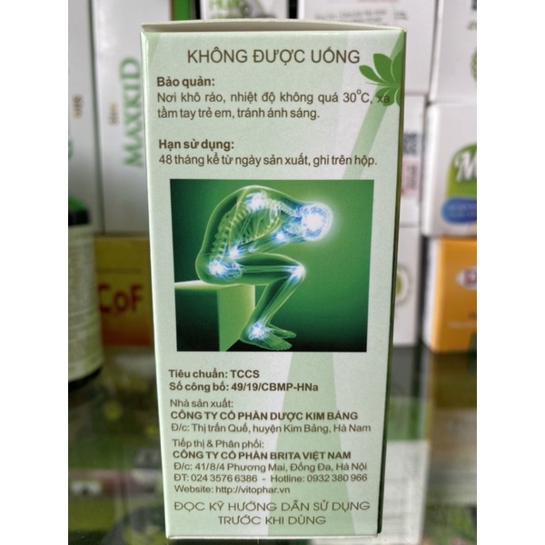 Tinh Dầu Ngải Cứu Vitophar 50ml - Mua 05 tặng 01 - Giảm đau nhức xương khớp, thoái hóa