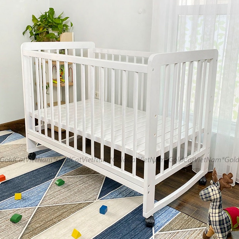 Nôi cũi GoldCat đa năng 4 in1 C4 (Trắng)