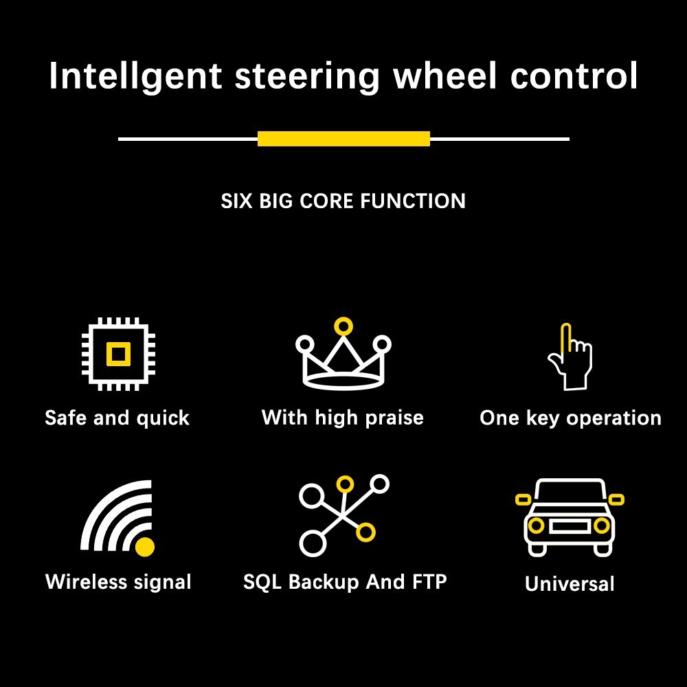 Nút Điều Khiển Vô Lăng Xe Hơi Không Dây Đa Năng Tiện Dụng