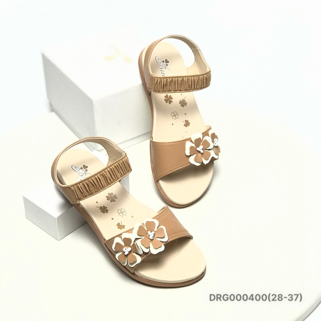 Sandal bé gái BlTIS 28-37❤️FREESHIP❤️ Dép quai hậu học sinh hai bông hoa DRG000400