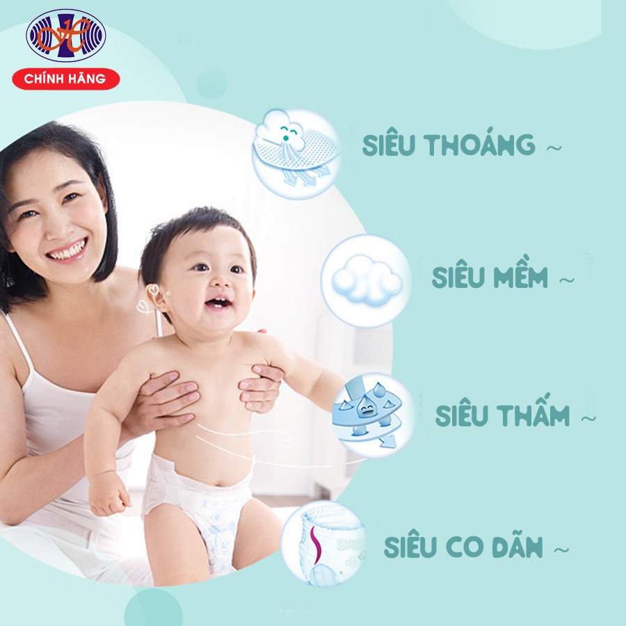 Tã dán cho trẻ sơ sinh Thạch Thảo Papy’s Mềm Nhẹ Siêu Thấm Khô Thoáng - Freesize 30 Miếng