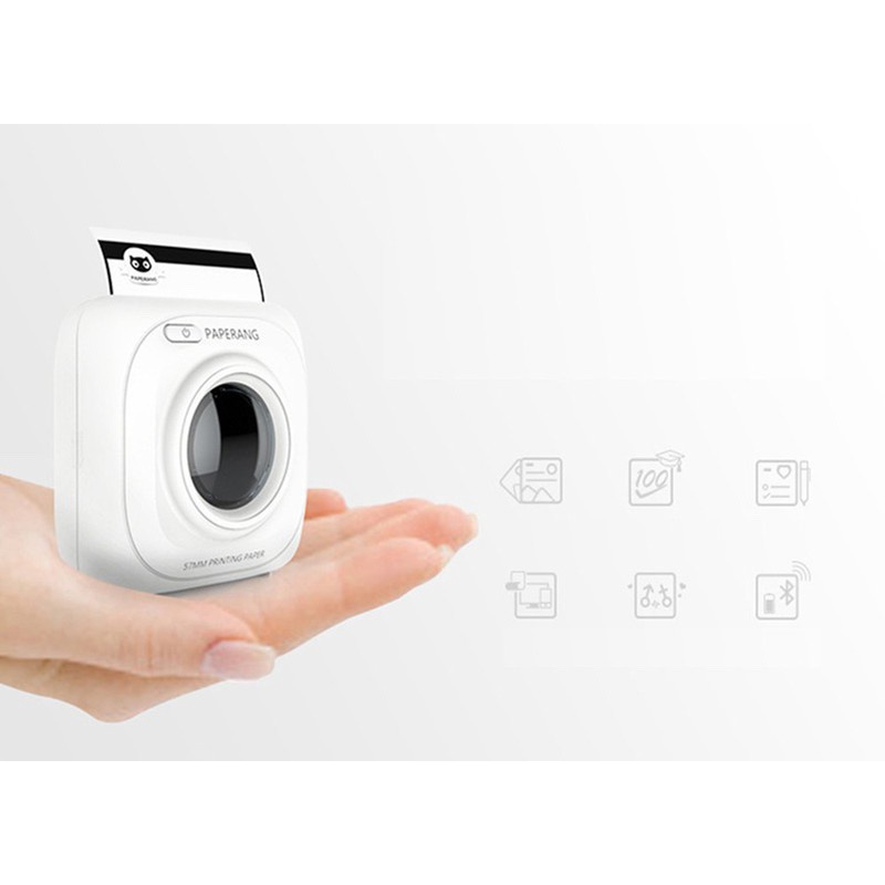 Máy in mini PAPERANG P1 Bluetooth 4.0 - tặng 4 cuộn giấy in Nhiệt