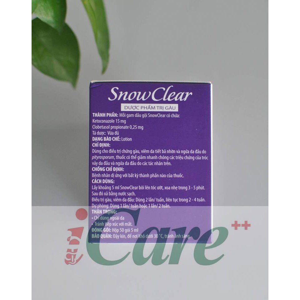 DẦU GỘI SẠCH GÀU SNOW CLEAR GÓI 5ML