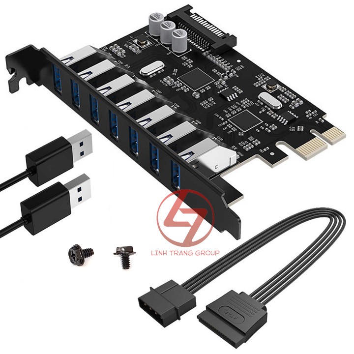 Card chuyển đổi PCI-E ra 7 cổng USB3.0 Orico PVU3-7U