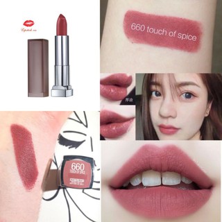 Son maybelline creamy matte - 660 touch of spice