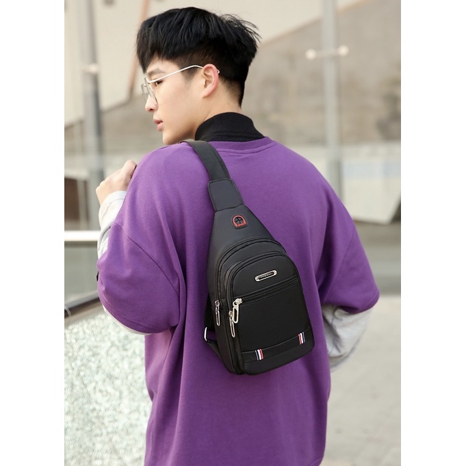 Túi đeo chéo nam vải canvas chống nước 3 ngăn phong cách Hàn Quốc -  AOI OFFICIAL STORE M9905 | BigBuy360 - bigbuy360.vn