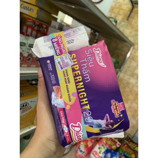 Băng Vệ Sinh Diana Super Night 29cm có cánh