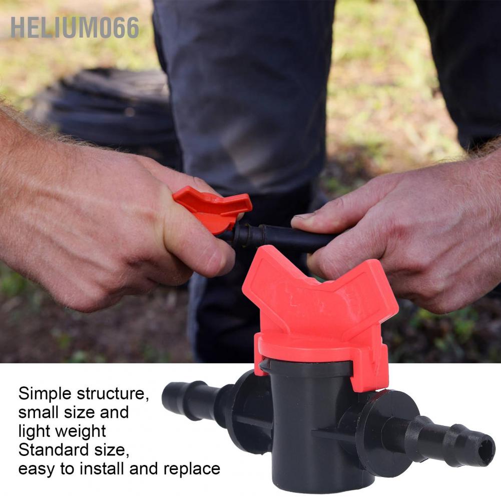 Helium066 2PCS Flow Regulator ABS Plastic Liquid Control Stop Valve Water Pump Straight Through
