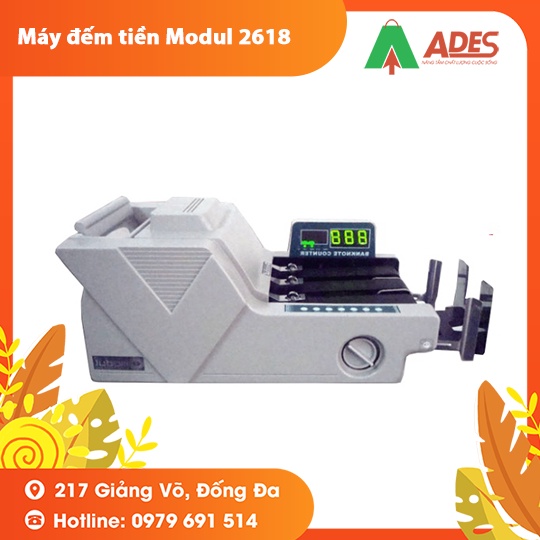 Máy đếm tiền Modul 2618 3 số đêm lưu 1100 Tờ/ Phút - BH 12 tháng