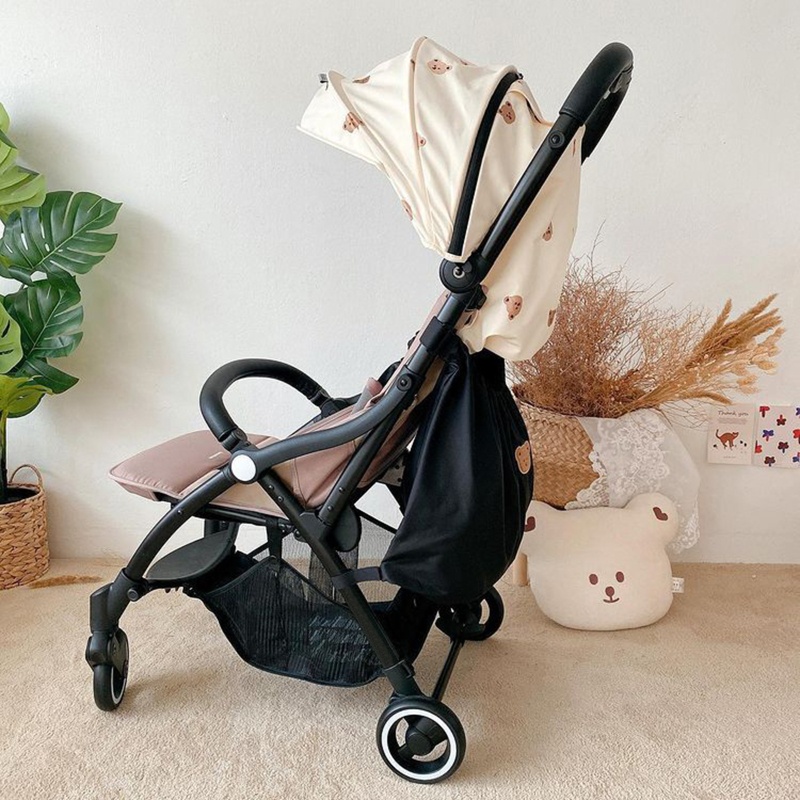 Túi đựng tã lót/ bình sữa treo xe đẩy em bé có thể tái sử dụng
