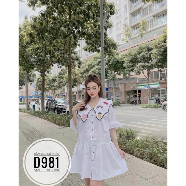 Bigsize Đầm BBD cổ thêu D981