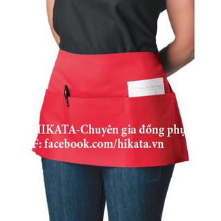 Tạp dề vuông loại ngắn cho nữ nhà hàng, quán cafe
