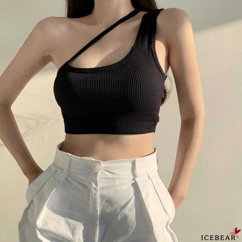 Áo kiểu croptop không tay hở vai ôm dáng quyến rũ dành cho nữ