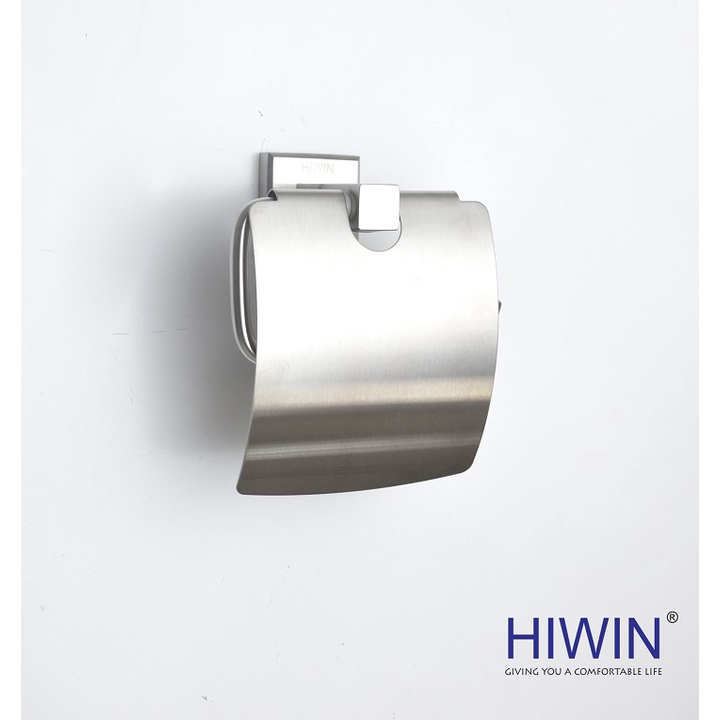 Lô giấy, hộp đựng giấy vệ sinh inox 304 mặt mờ HIWIN Y-334