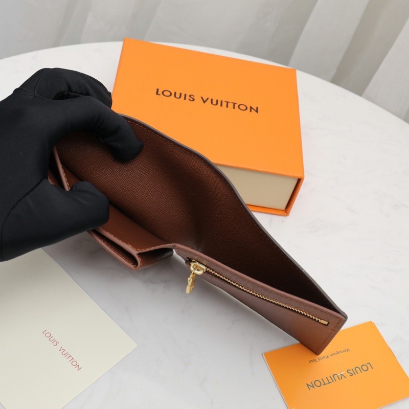 Ví gập vuông cho nam Louis Vuitton LV da thật cao cấp nhiều màu mẫu mới 2021