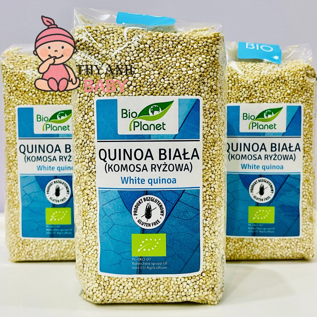 Hạt diêm mạch (quinoa) trắng hữu cơ Bio Planet 500g