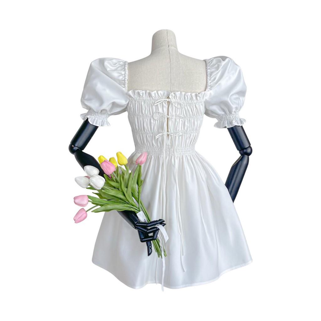 Đầm bo thun nơ tiểu thư Sumery ZUKY