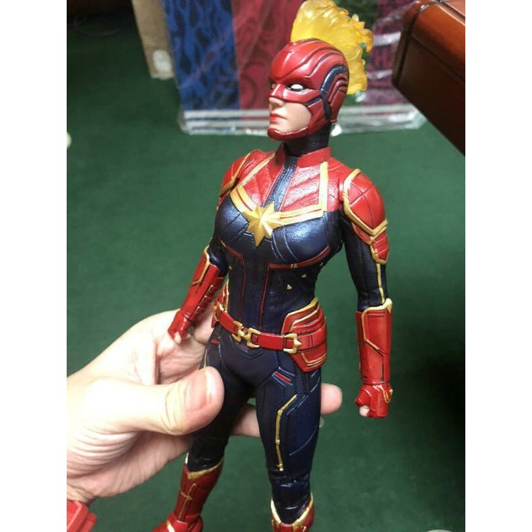 [Rẻ quá] Mô hình Captain MArvel nữ chính hãng empire toys tỉ lệ 1/6 cao khoang 30cm - Avengers