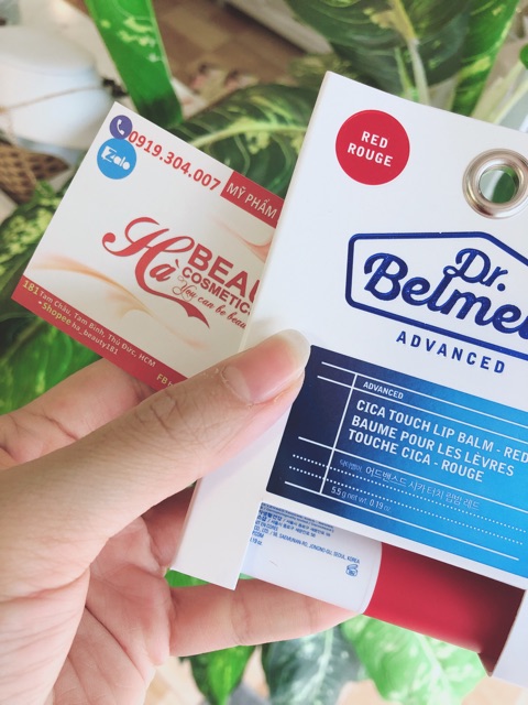 (AUTH_Korea)Son dưỡng môi có màu Dr.Belmeur Cica Touch Lip Balm The Face Shop | BigBuy360 - bigbuy360.vn