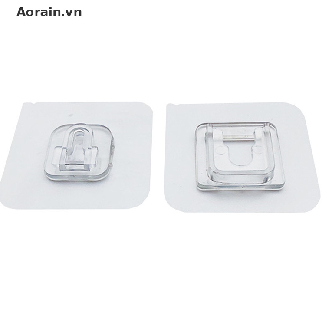 1 cặp / bộ móc nối hai mặt treo tường có keo tự dính nóng siêu bền